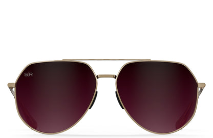 Tangle Free Aviator Hex - Cherry Fade Polarized