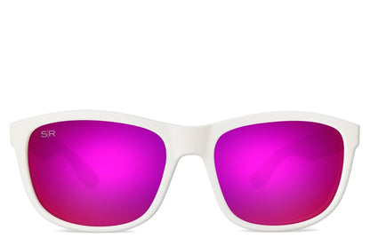 Kid's Signature Series - White Purple Polarized