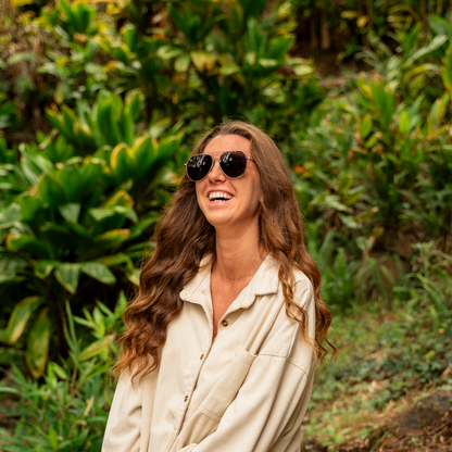 Tangle Free Aviator Hex - Black Gold Polarized
